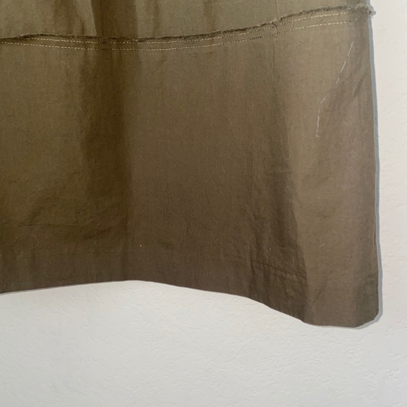 Madewell Pleated Midi Skirt Size 4 Olive Green EUC - Picture 4 of 7